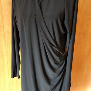 Norma Kamali Plus size faux wrap dress NWOT